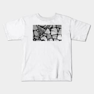 Grey Stone Marble Texture Kids T-Shirt